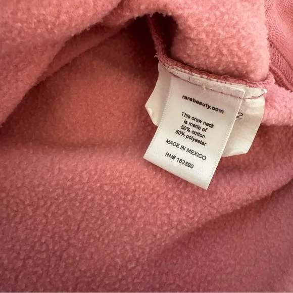 Rare Beauty Selena Gomez Use Kind Words Crewneck Sweatshirt Pink XS - Picture 7 of 8
